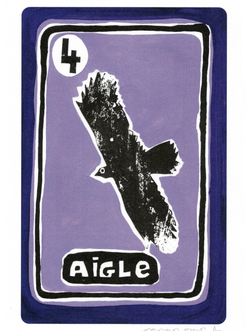 Print Aigle du Grand Oracle des 7 Familles, crée et édité par Frede Poc