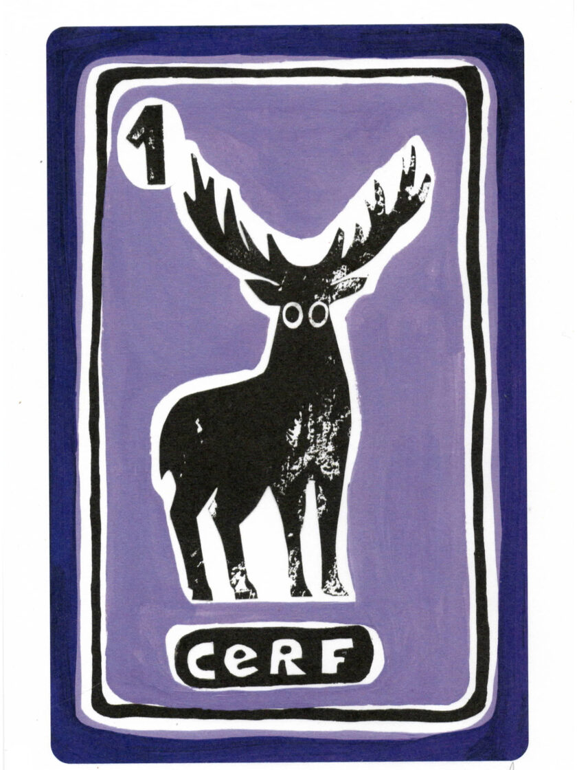 Print Cerf du Grand Oracle des 7 Familles, crée et édité par Frede Poc