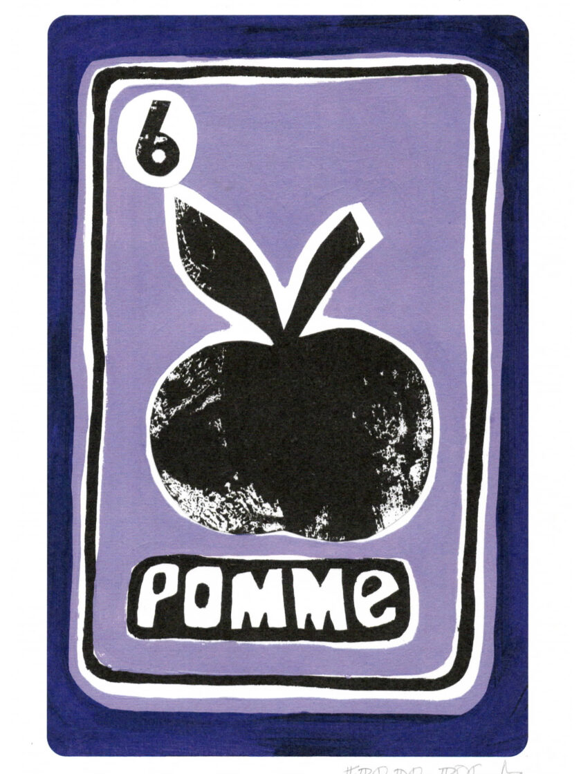 Print Pomme du Grand Oracle des 7 Familles, crée et édité par Frede Poc