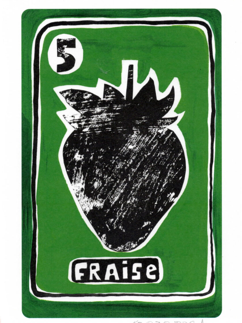 Print Fraise du Grand Oracle des 7 Familles, crée et édité par Frede Poc