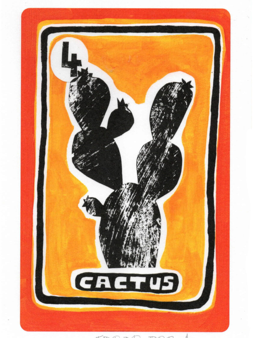 Print Cactus du Grand Oracle des 7 Familles, crée et édité par Frede Poc