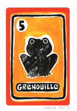 Print Grenouille du Grand Oracle des 7 Familles, crée et édité par Frede Poc