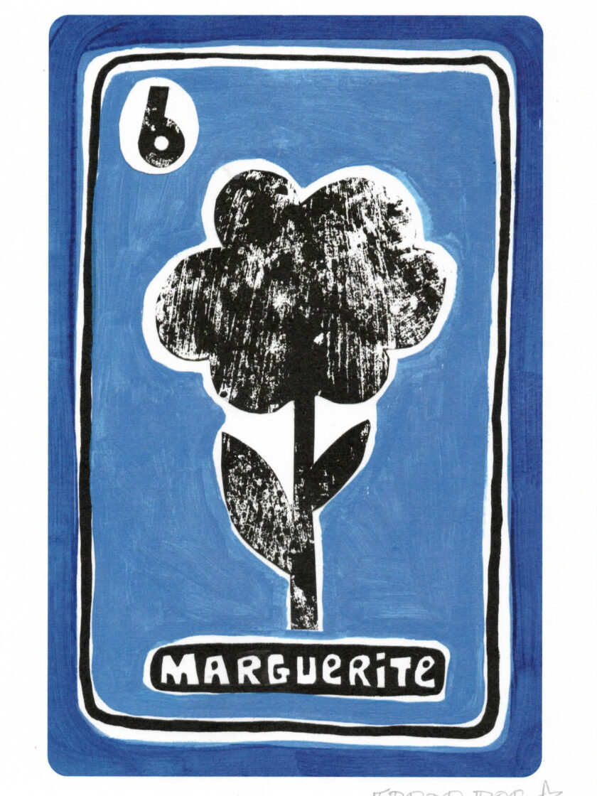 Print Marguerite du Grand Oracle des 7 Familles, crée et édité par Frede Poc