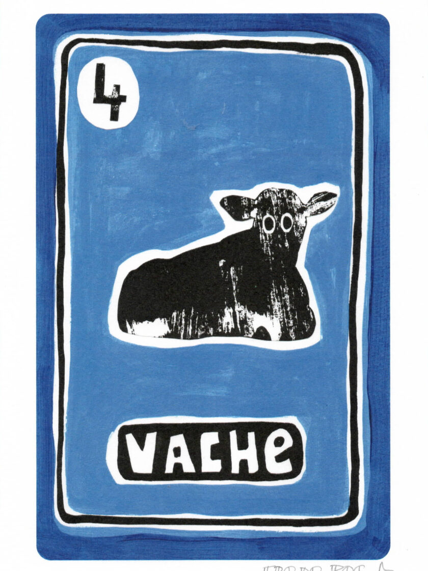 Print Vache du Grand Oracle des 7 Familles, crée et édité par Frede Poc