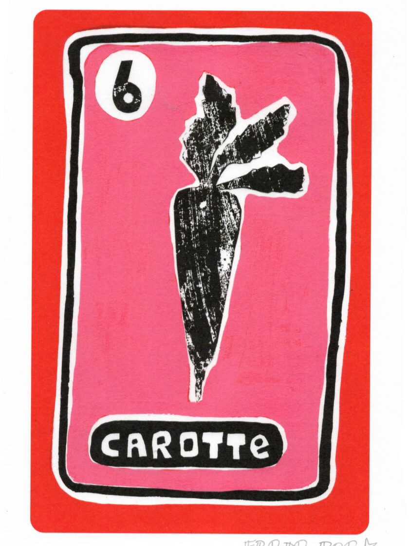 Print Carotte du Grand Oracle des 7 Familles, crée et édité par Frede Poc