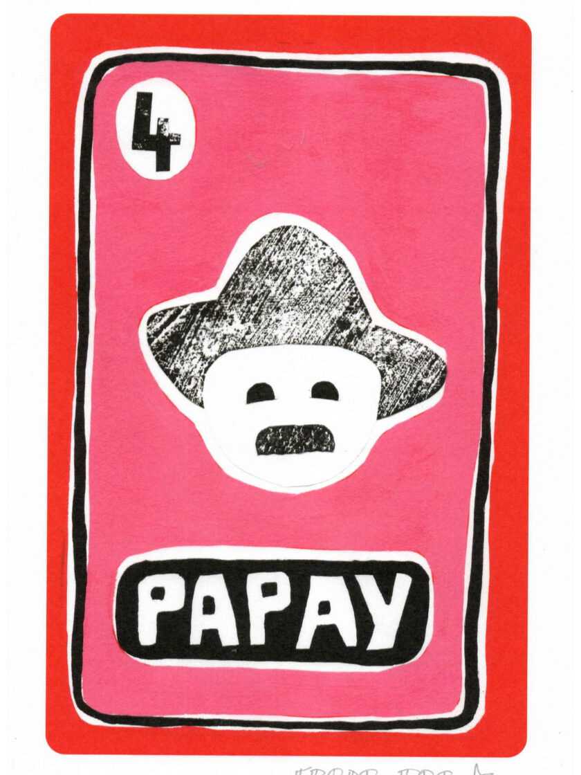 Print Papay du Grand Oracle des 7 Familles, crée et édité par Frede Poc
