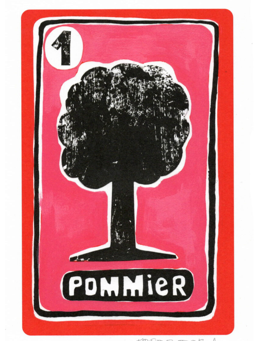 Print Pomme du Grand Oracle des 7 Familles, crée et édité par Frede Poc