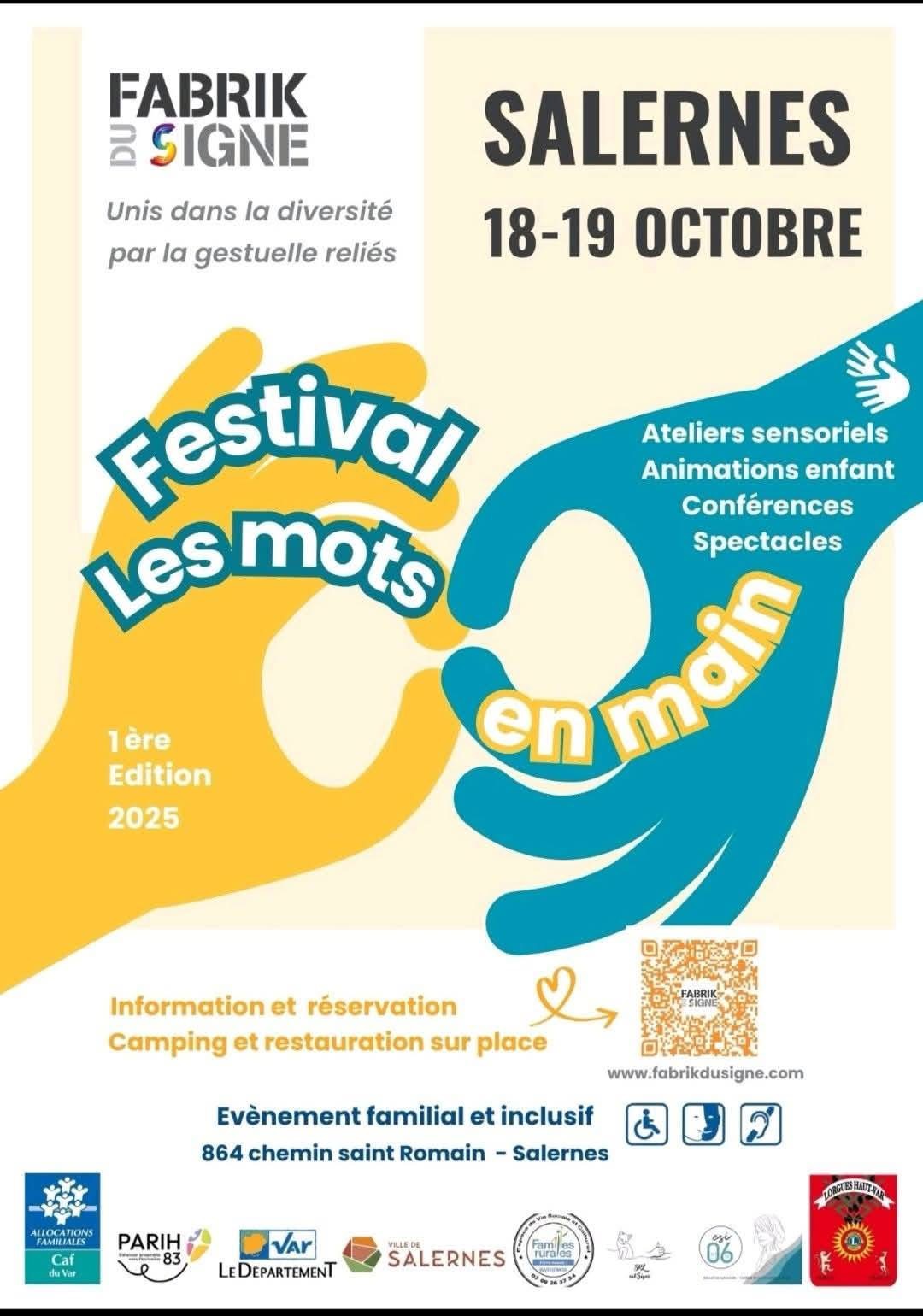 Affiche du Festival Les Mots en mains